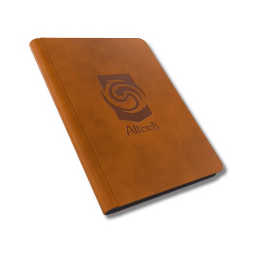 Altered Album con Zipper Marrone Eco Pelle 20 Pagine 360 Carte
