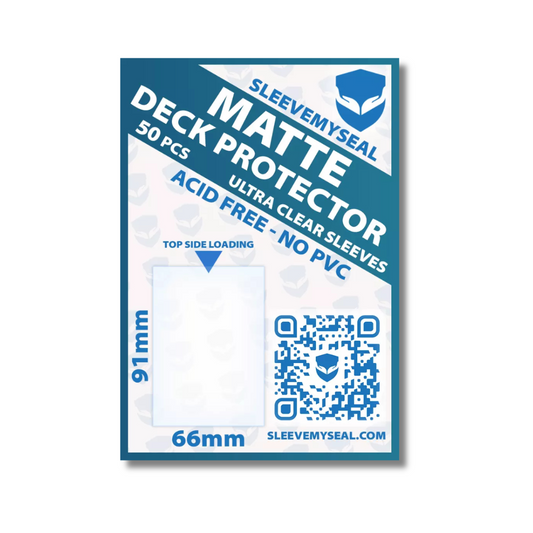 Matte Sleeves Blue 50 Bustine Protettive Trasparenti per Carte da Gioco