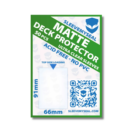 Matte Sleeves Green 50 Bustine Trasparenti Protettive per Carte da Gioco