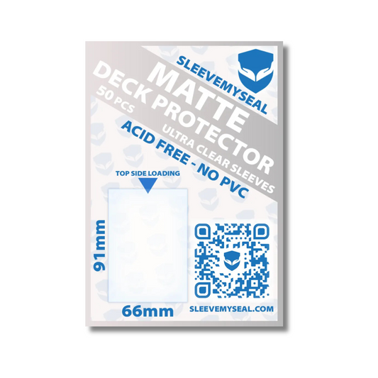 Matte Sleeves White 50 Bustine Protettive Trasparenti per Carte da Gioco