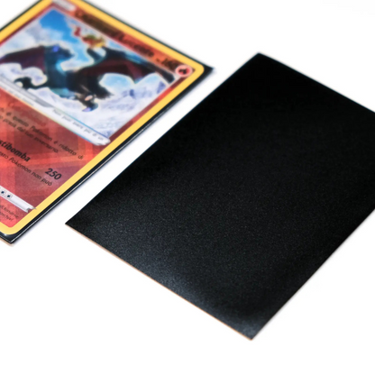 Matte Sleeves Black 50 Bustine Protettive Trasparenti per Carte da Gioco