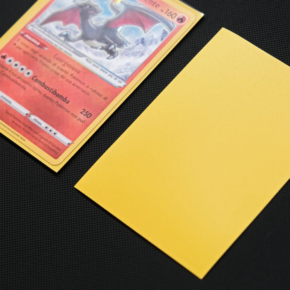 Matte Sleeves Yellow 50 Bustine Trasparenti Protettive per Carte da Gioco