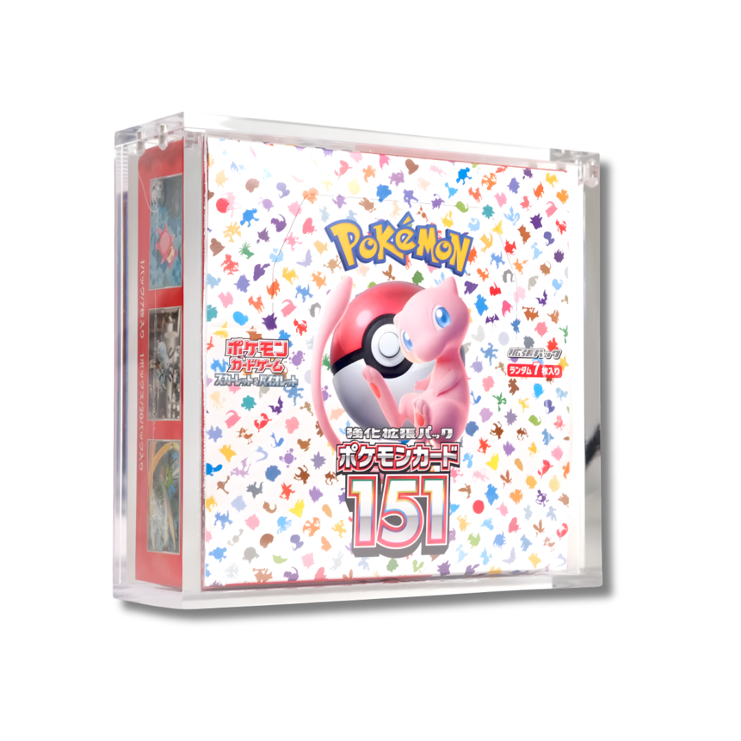 Case in Plexiglass Magnetico Trasparente Teca per Display 30 Buste Pokemon JP