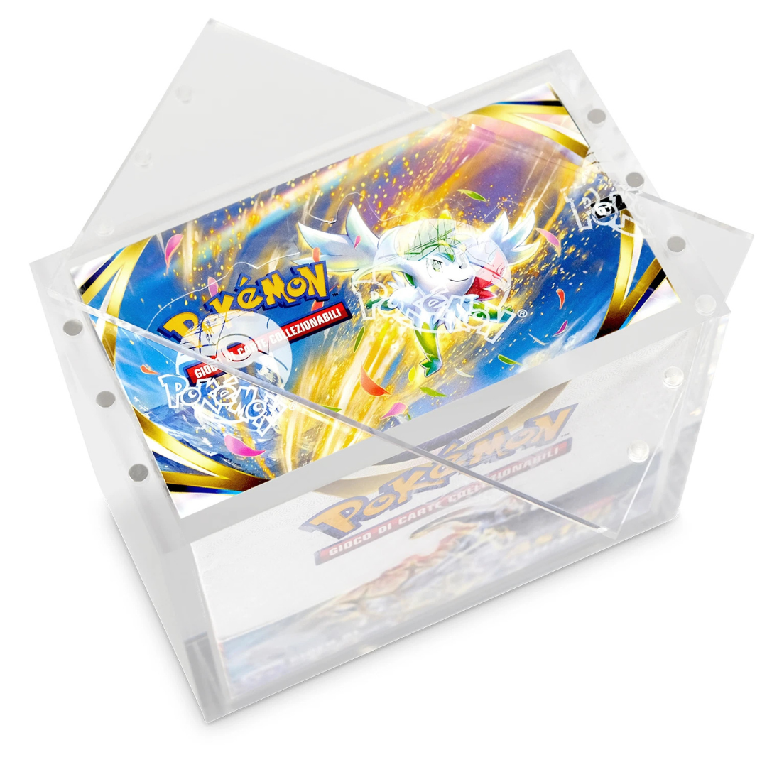Case in Plexiglass Magnetico Trasparente Teca per Display Box 36 Buste Pokemon